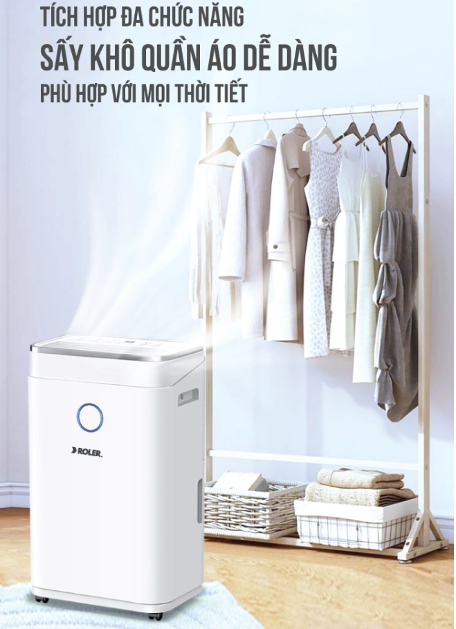 Công suất hút ẩm mạnh mẽ