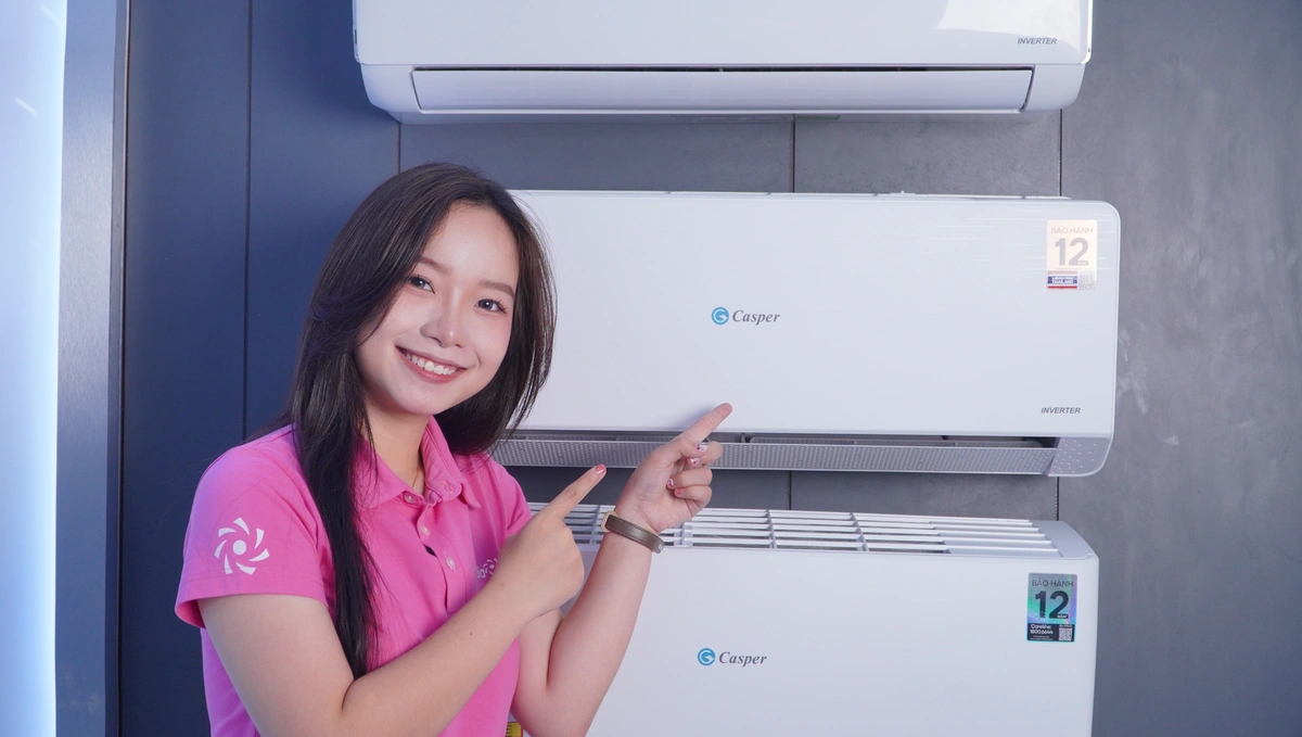 Điều hòa Casper 1 chiều Inverter 1.5HP-12.200BTU QC-12IS36 – Mát ngay sau 30 giây, tiết kiệm điện vượt trội