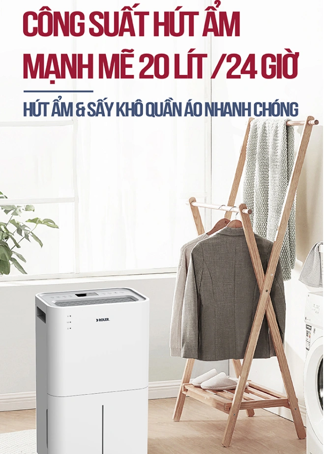 Hút ẩm ngưng tụ công suất 365W