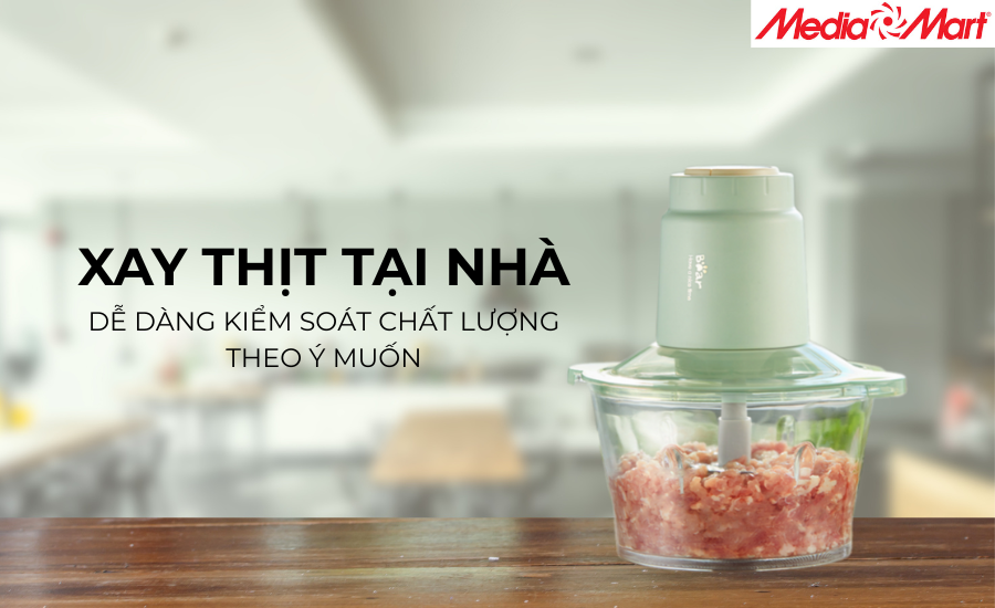 Khi xay thịt tại nhà, bạn có thể kiểm soát chất lượng, độ nhuyễn mịn theo mong muốn