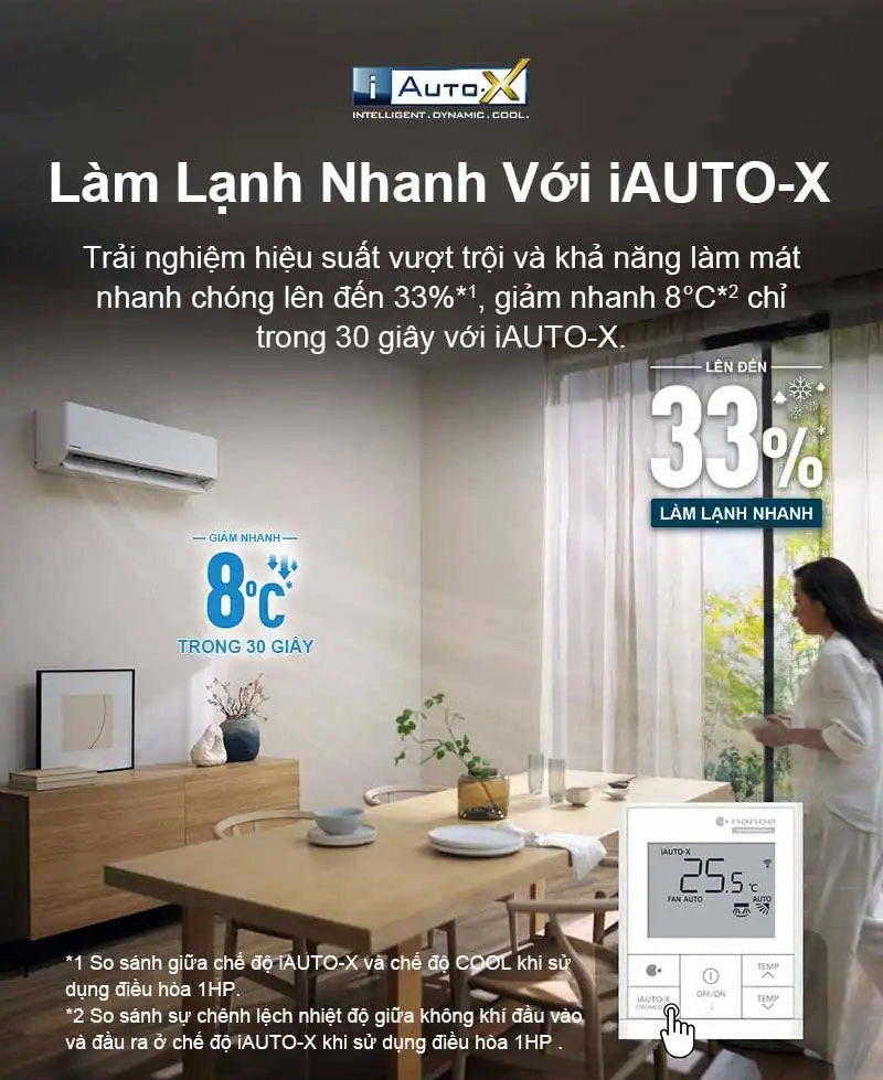 Làm lạnh siêu tốc với iAuto-X – Bật lên là mát ngay