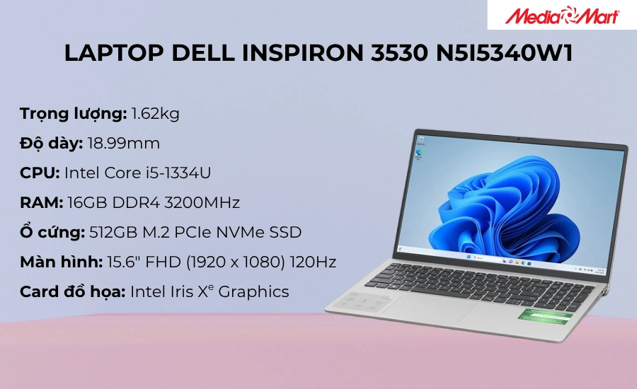 Laptop Dell Inspiron 3530 N5I5340W1
