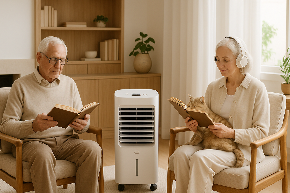 Quạt điều hòa cho người cao tuổi nên có những tính năng cơ bản như làm mát, tạo ion... không nên có quá nhiều tính năng hiện đại gây khó khăn khi sử dụng