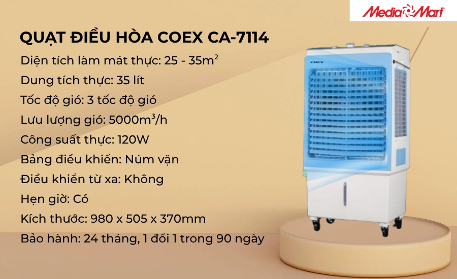 Quạt điều hòa COEX CA-7114