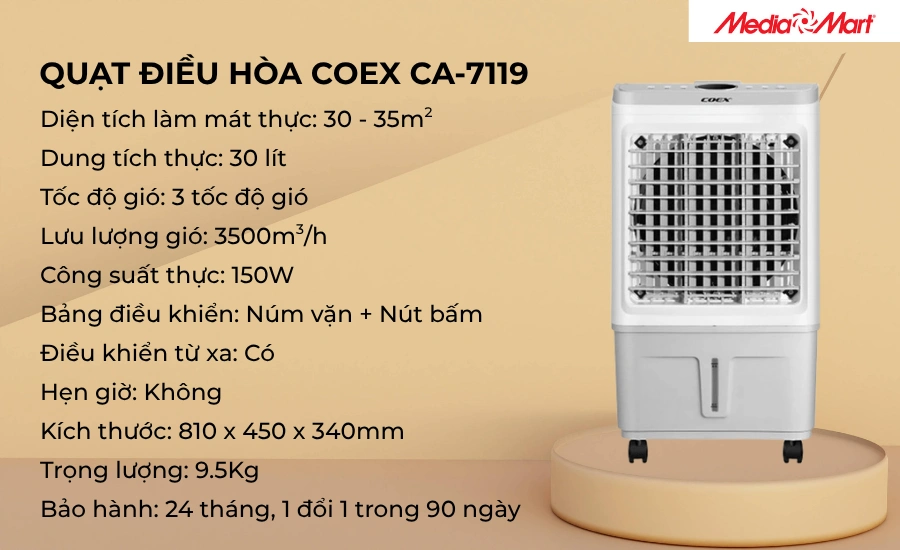 Quạt điều hòa COEX CA-7119