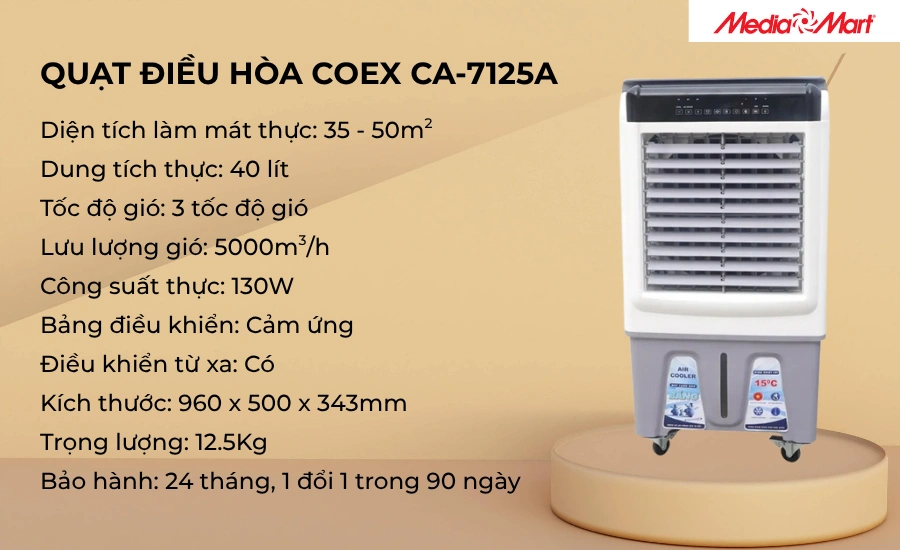 Quạt điều hòa công suất lớn COEX CA-7125A