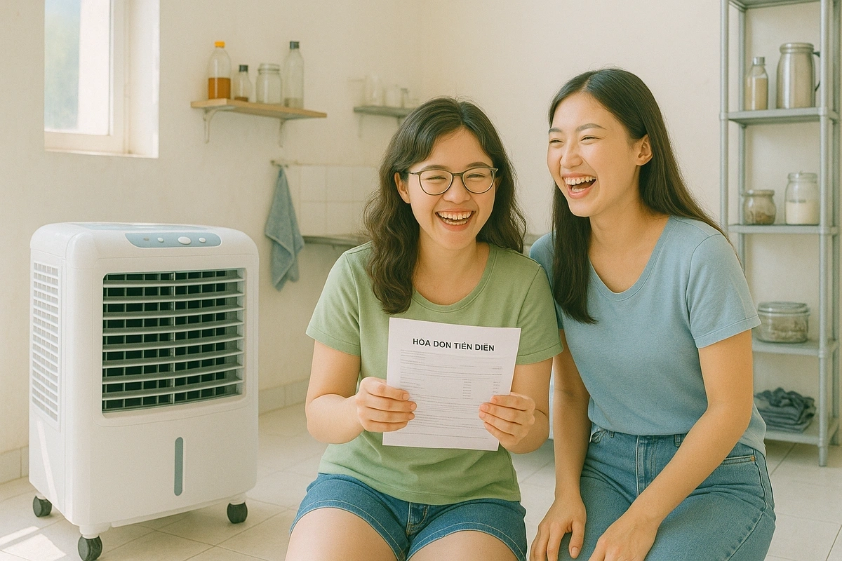 Quạt điều hòa tối ưu chi phí, tiết kiệm tiền điện hằng tháng hiệu quả hơn gấp 5 - 10 lần điều hòa