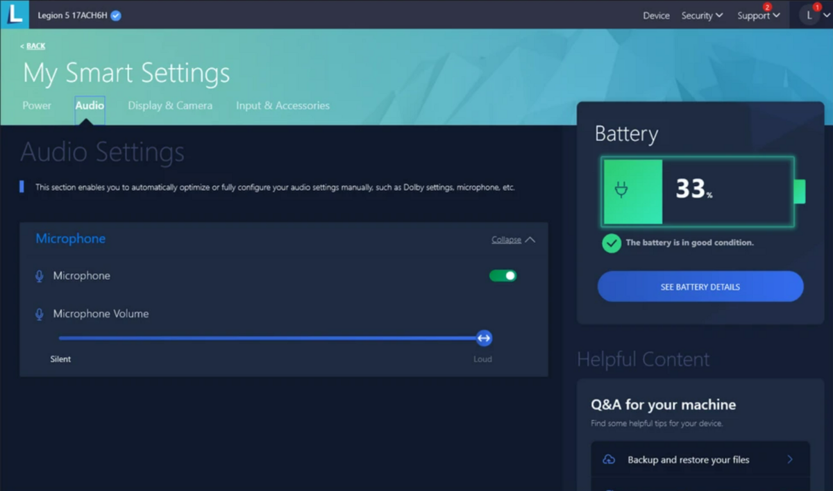Với Lenovo Vantage bạn dễ dàng cá nhân hóa trải nghiệm 
