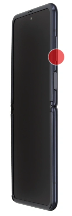 Ân và giữ từ 1 - 2 giấy phím giảm âm lượng để chụp màn hình Z Flip 7