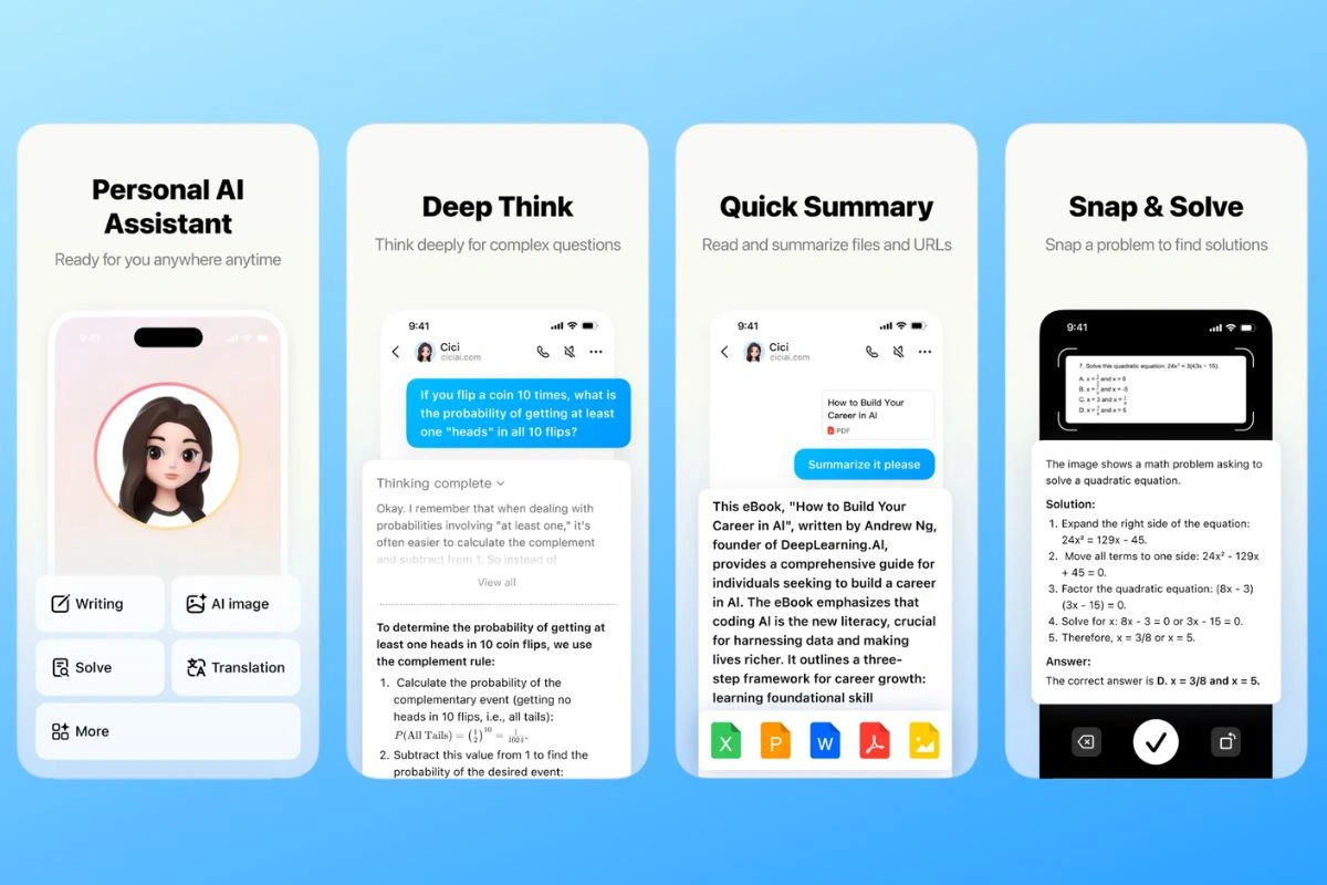 Các tính năng nổi trội của Cici AI