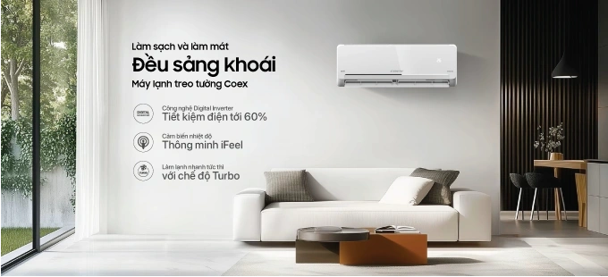 COEX tích hợp cho điều hòa thế hệ mới công nghệ hiện đại, đa dạng