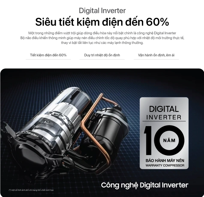 Công nghệ tiết kiệm điện điều hòa COEX sử dụng là công nghệ Digital Inverter