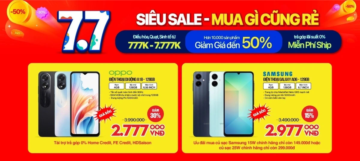 Điện thoại giảm giá lớn 50%++
