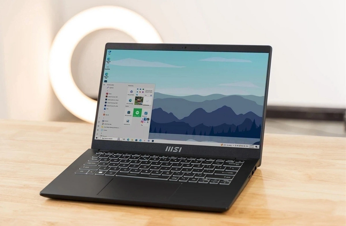 Laptop MSI Modern 15 B12MO-628VN là laptop học online lý tưởng