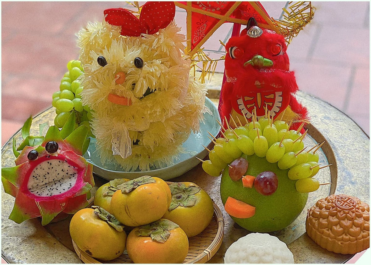 Mâm cỗ tết Trung thu truyền thống thể ước mong về cuộc sống sung túc đủ đầy của người Việt