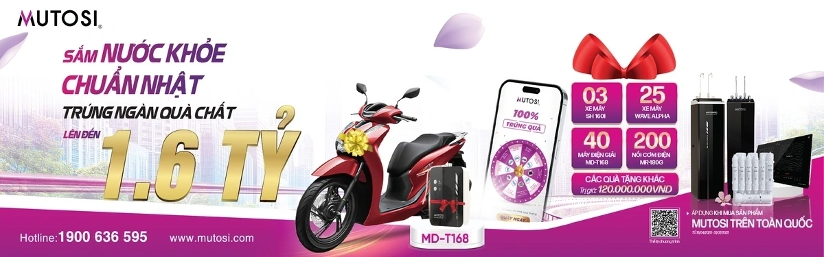 Mutosi - Sắm nước khỏe chuẩn Nhật, trúng ngàn quà chất