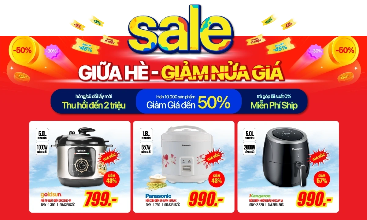 Quạt điện, đồ gia dụng giảm chạm đáy đến 50%++