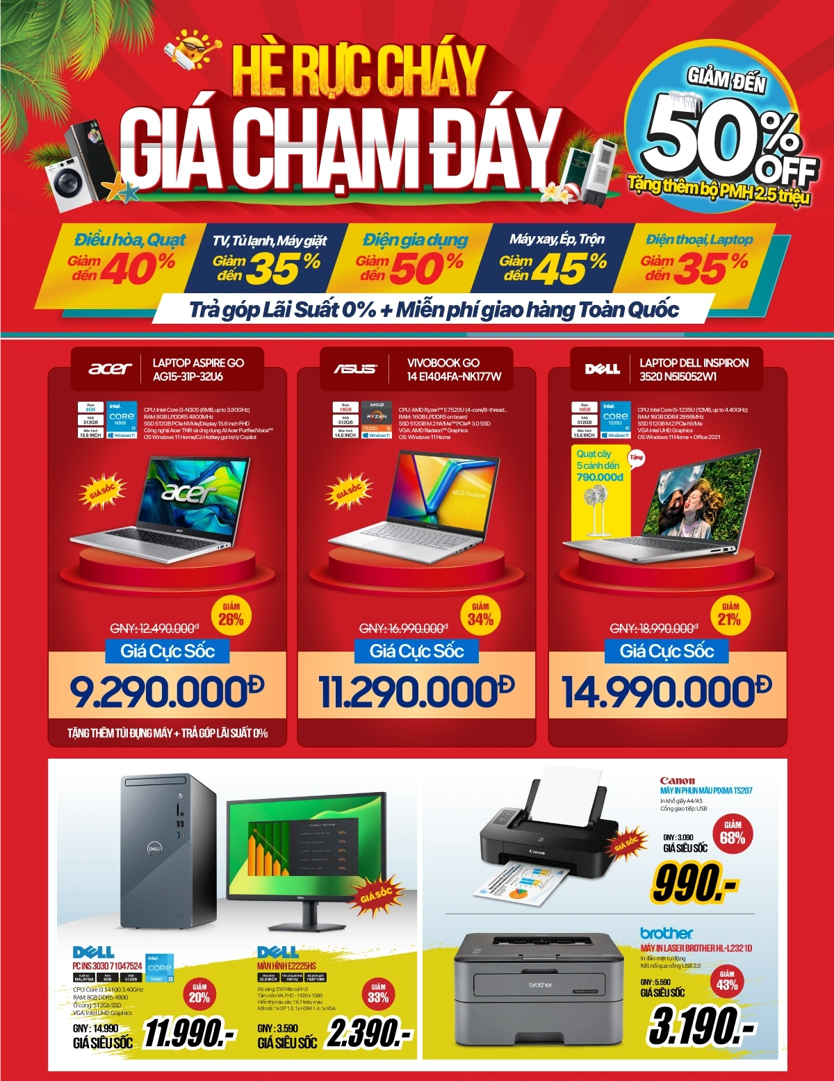 Sale hè các sản phẩm laptop