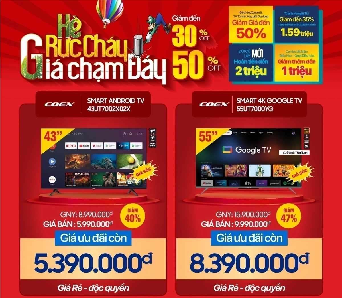 Tivi rõ nét, loa kéo rõ to, giá nhỏ chỉ từ
