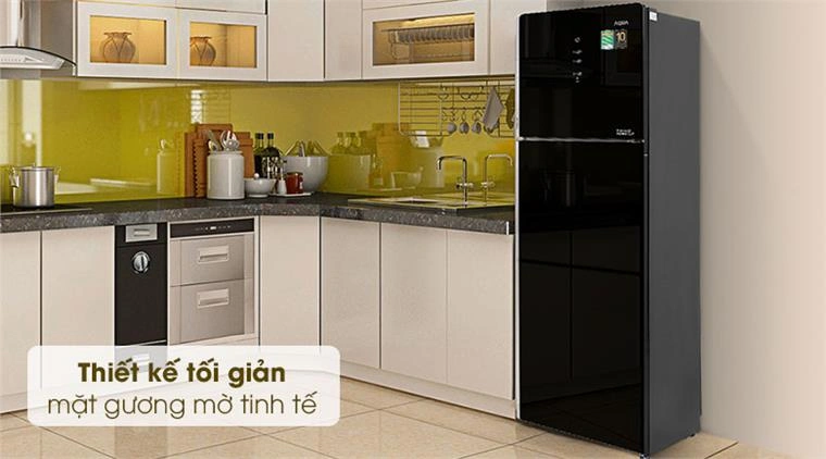 Tủ lạnh Aqua Inverter 312 Lít AQR-T359MA(GB) thích hợp cho gia đình 4 người có nhu cầu tích trữ thực phẩm ở mức vừa phải