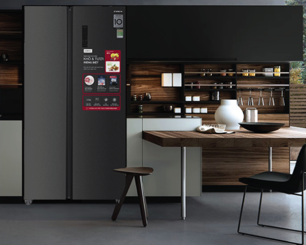 Tủ lạnh Side by side Inverter 442L COEX RS-4005MIB