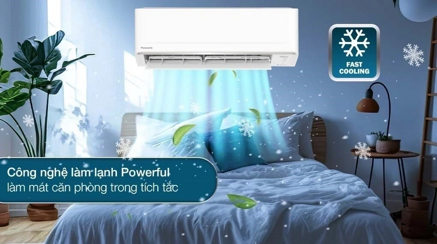 Điều hòa công suất lớn Panasonic 1 chiều Inverter 1.5HP-12.000BTU