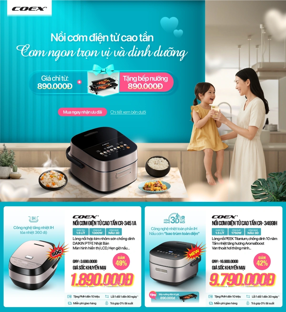 Gia dụng COEX đẹp - chất - sale tất chỉ từ 599.000đ