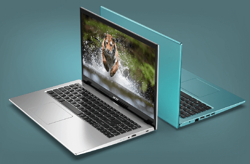 Laptop Acer khá mỏng, nhẹ và thời trang