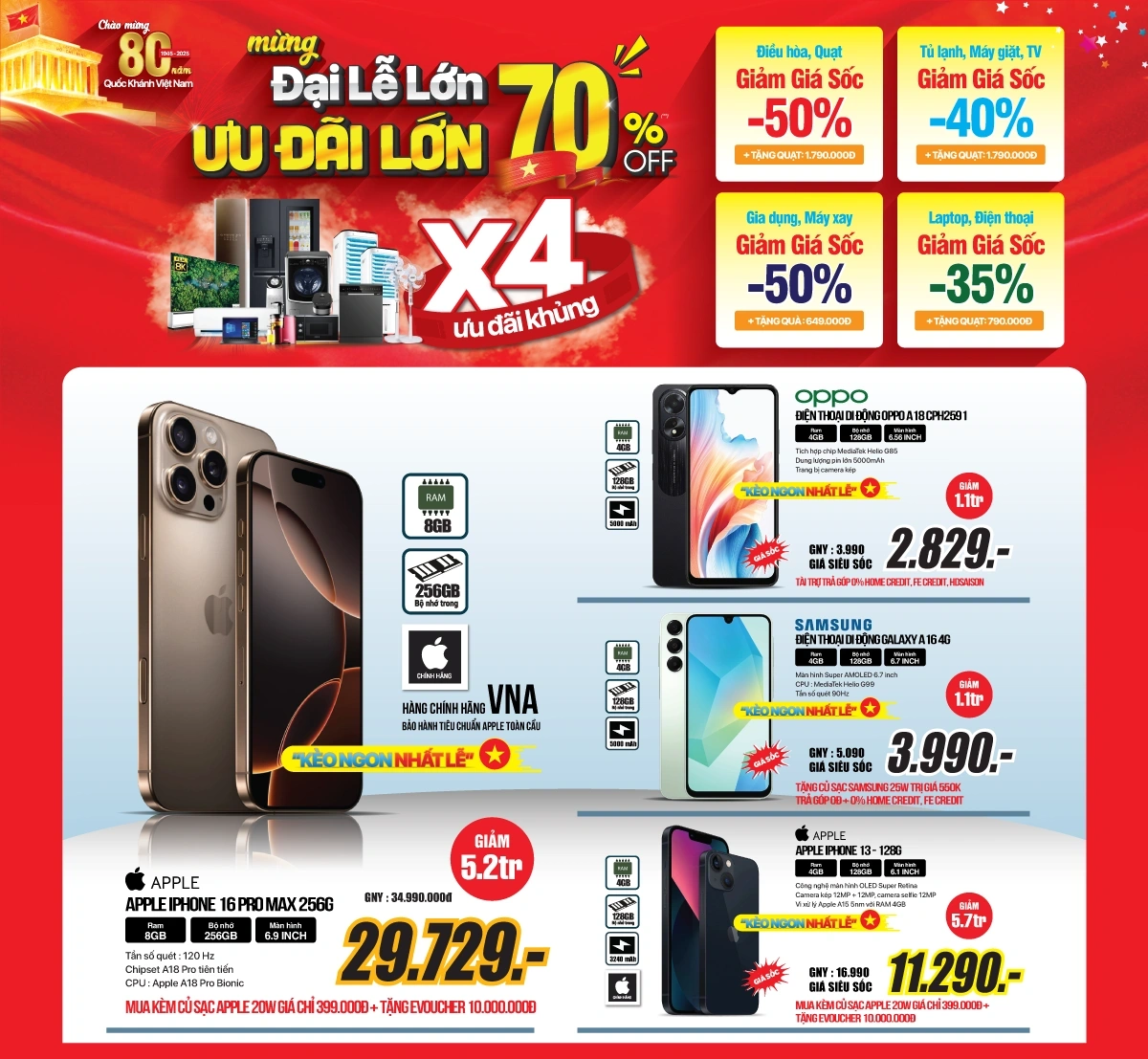 Smartphone, phụ kiện, đồ công nghệ... ưu đãi lớn, chỉ từ 69K