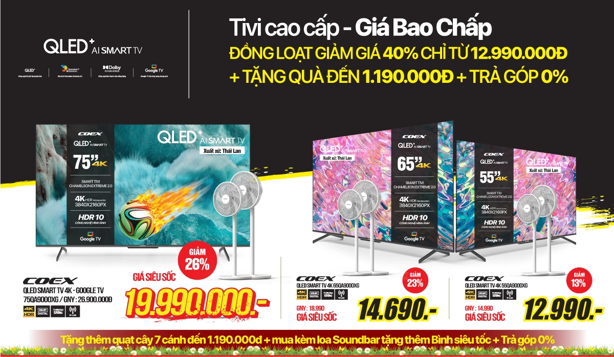 TV cao cấp - Giá bao chấp