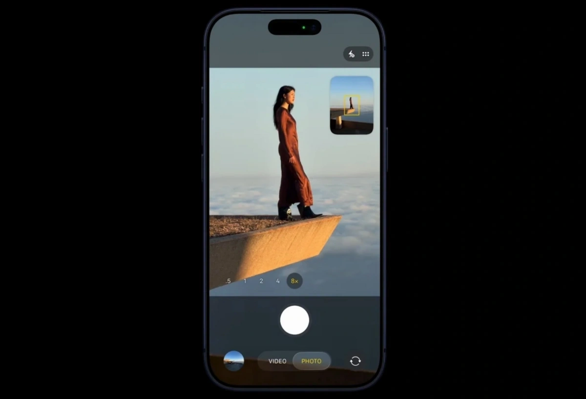 Camera iPhone 17 Pro Max có khả năng zoom quang lên đến 8x