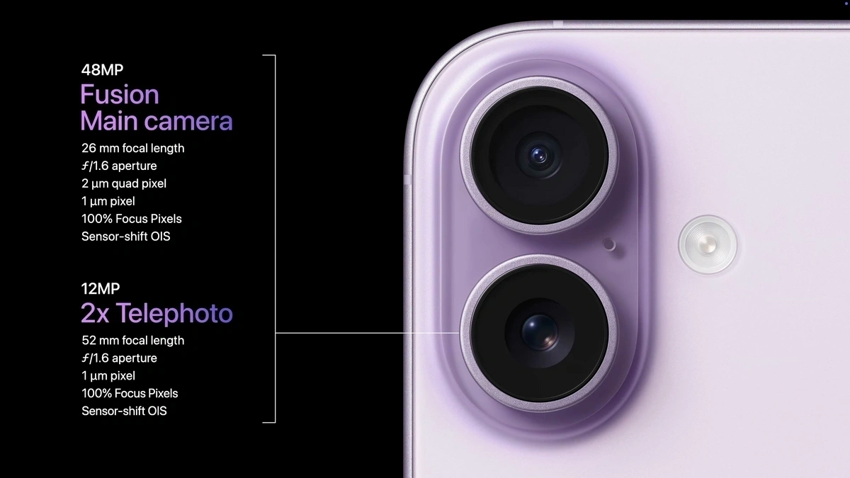 Cụm camera kép của iPhone 17