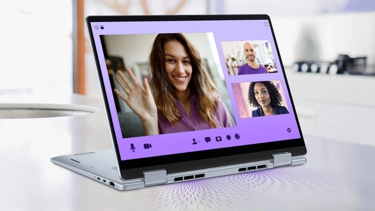 Dell 14 Plus 2in1 có thiết kế mỏng, nhẹ với bản lề gập 360 giúp thiết bị vừa là laptop, vừa là máy tính bảng
