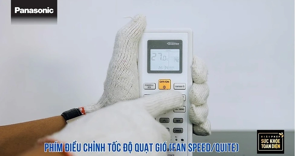 Điều chỉnh tốc độ quạt gió/chế độ siêu êm (FAN SPEED/QUITE)