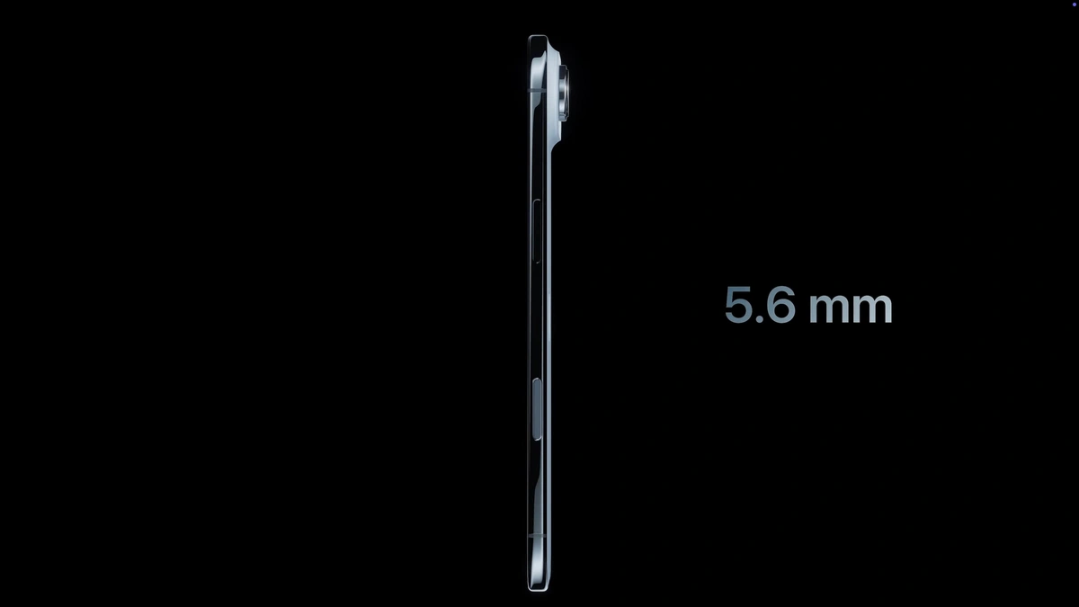 iPhone Air có độ mỏng chỉ 5.6mm