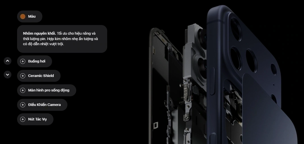Khung nhôm mới trên điện thoại iPhone 17 Pro