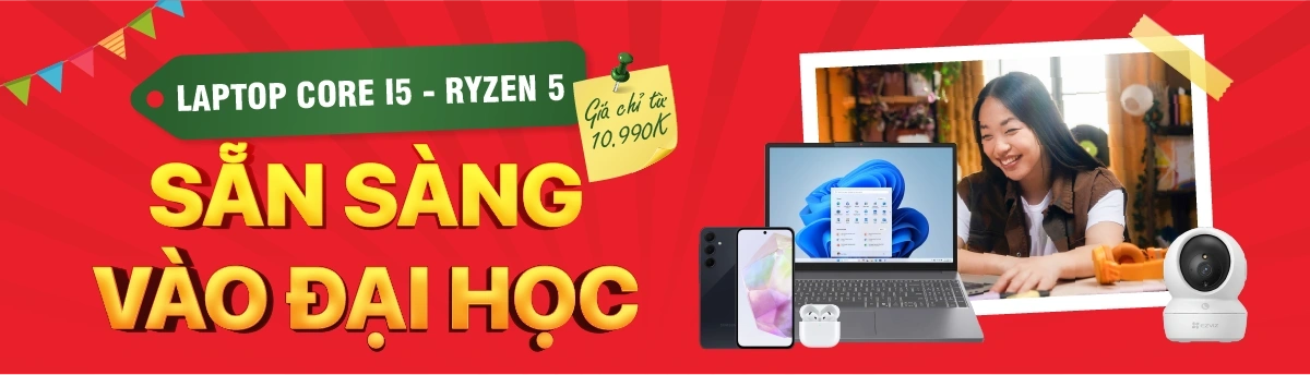 Laptop Giá Tốt - Laptop Core i5/ Ryzen 5 giảm tới 8 triệu