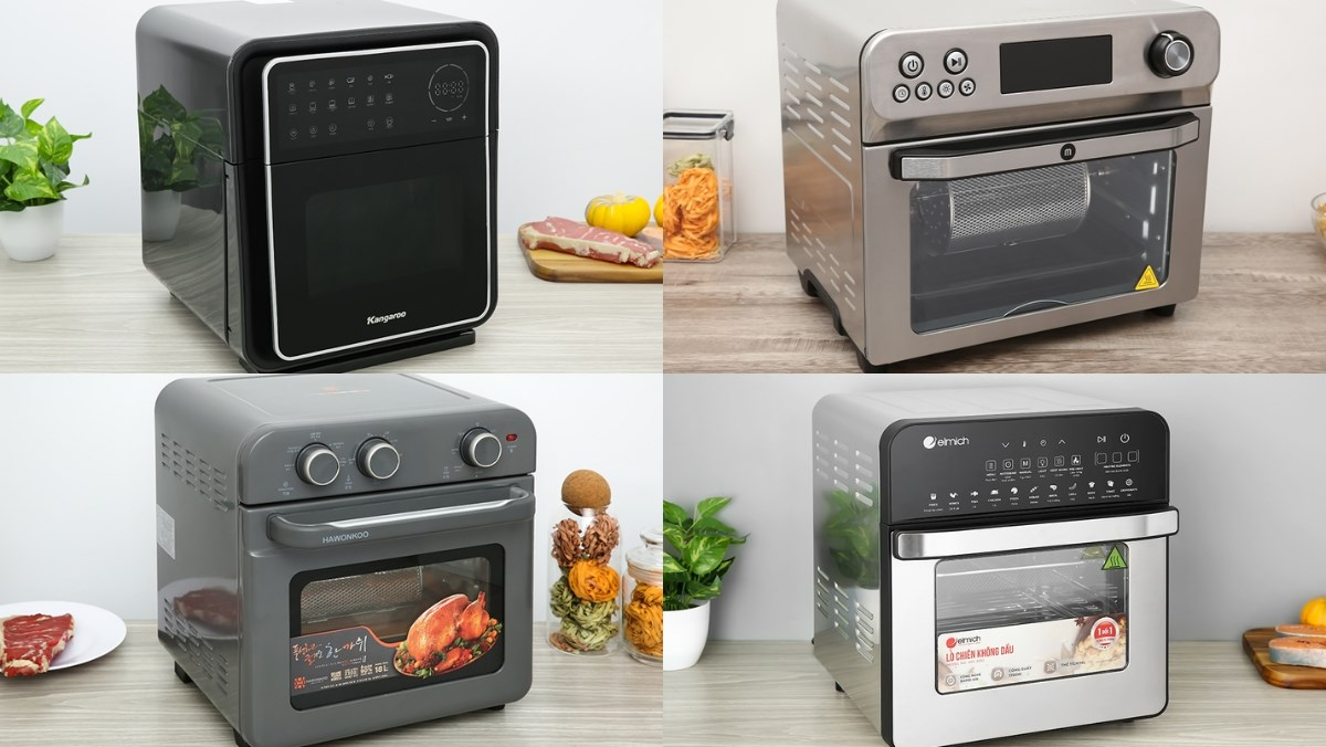Lò nướng, nồi chiên không dầu: Chiên nướng tiện lợi, hạn chế dầu mỡ