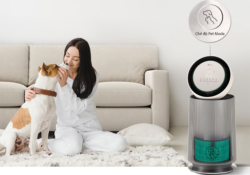 Máy lọc không khí LG PuriCare 360 Alpha Pet AS65GDBY0.ABAE