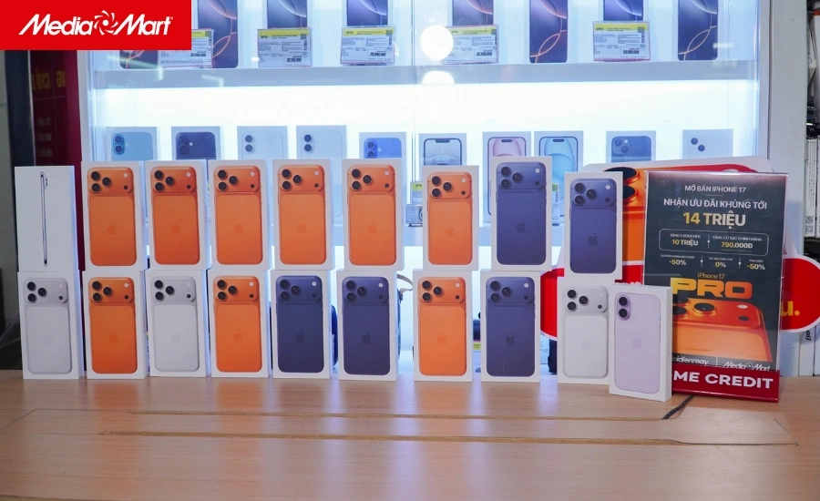 Mở bán iPhone 17 - Nhận ưu đãi khủng tới 14 triệu