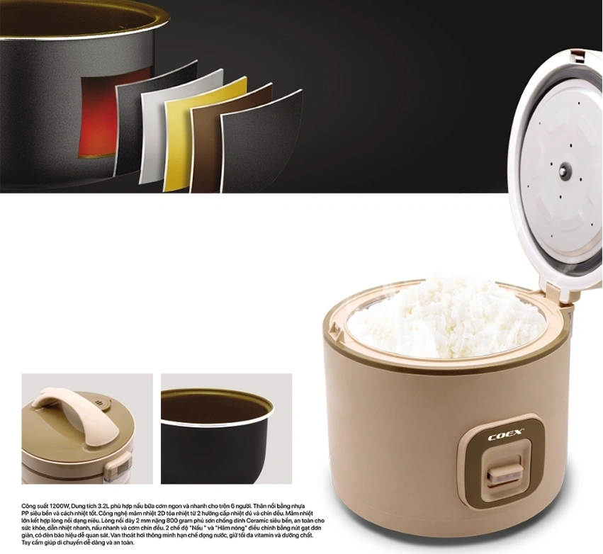 Nấu cơm dẻo thơm nhanh chóng