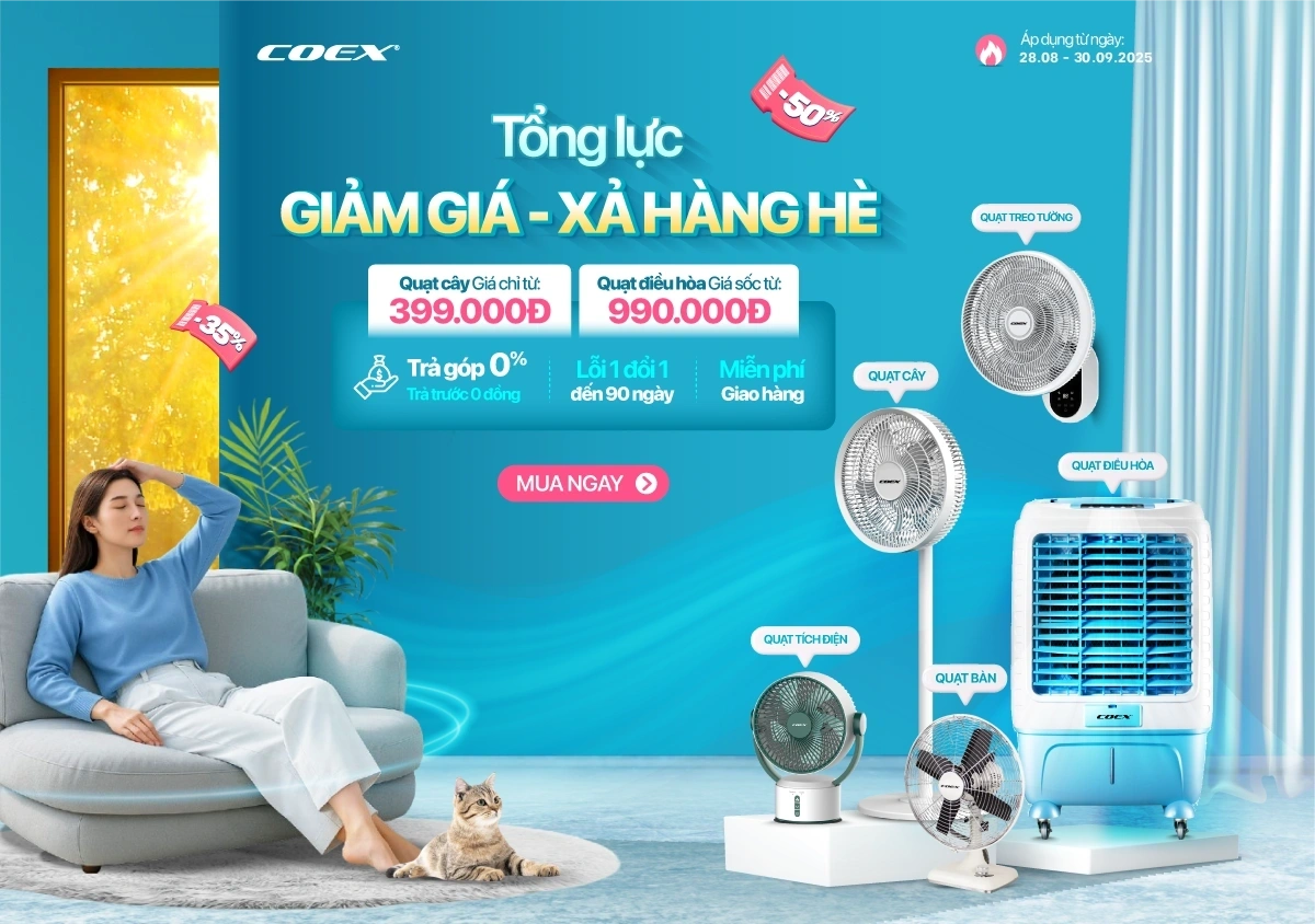 Quạt cây, quạt điều hòa giá sốc chỉ 399.000 - 990.000đ