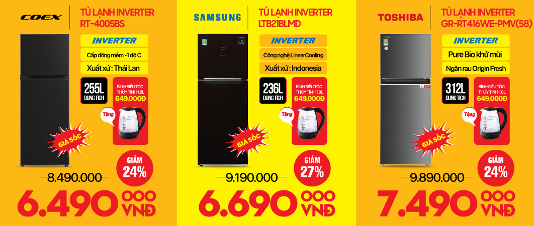 Sắm điện xả hàng hè, giảm giá tối đa 40%