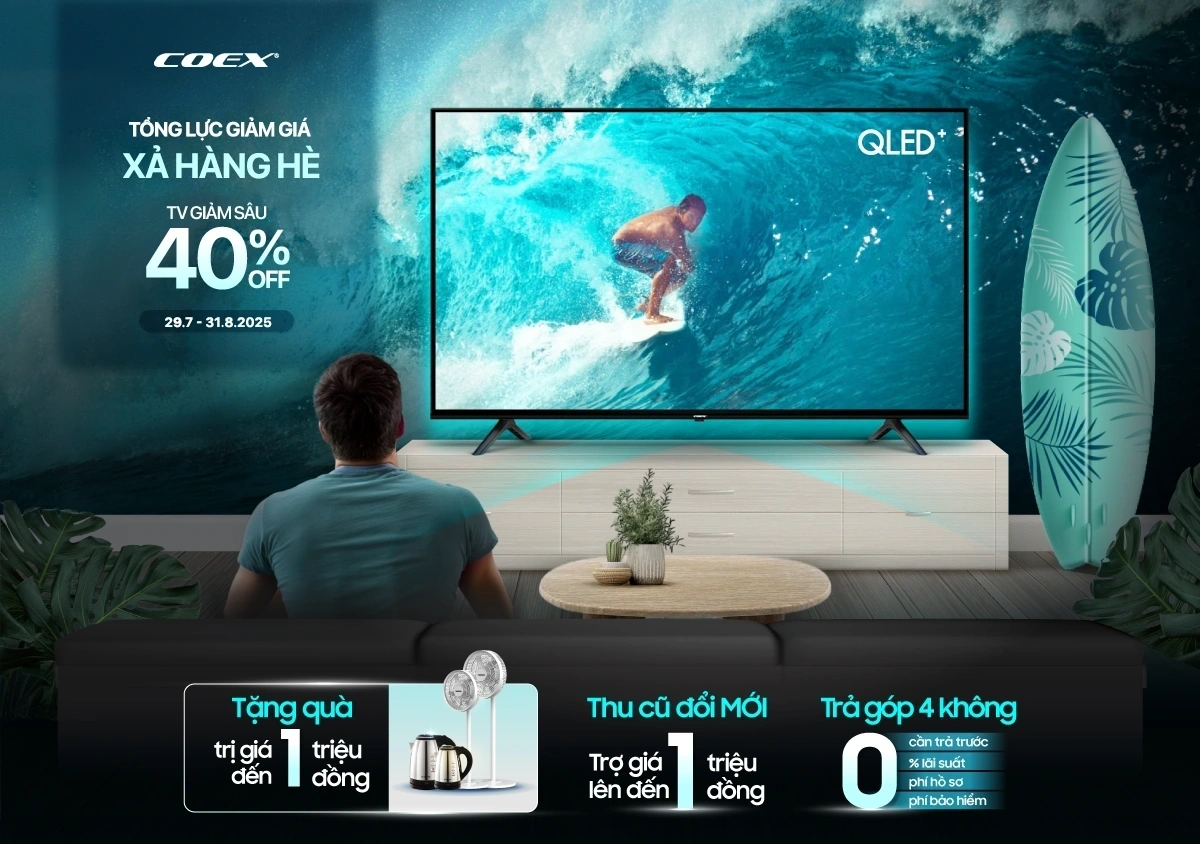 Tivi giá hời - Giá ngon - Quà chất - Trả góp 0%