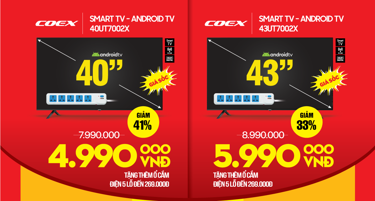  Tivi, Loa kéo xả hàng hè, trả góp 0%