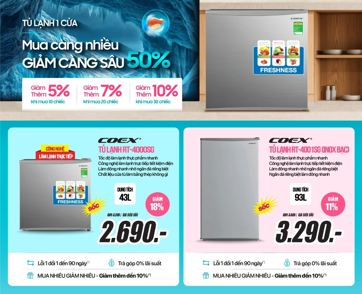 Tủ đông giá tốt - chốt liền tay - chỉ từ 4.690.00đ