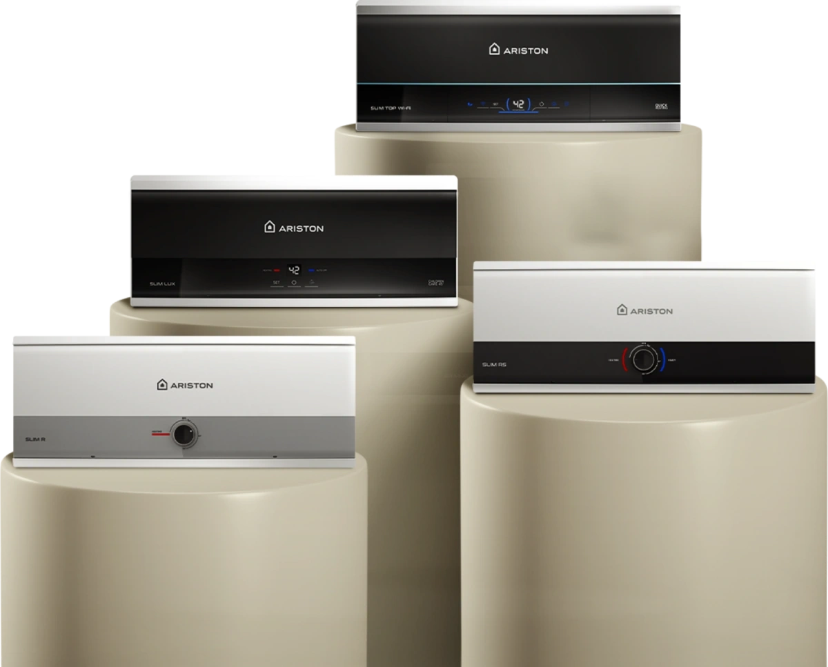 Bình nóng lạnh Ariston Slim3 có 4 loại khác nhau cho người dùng lựa chọn