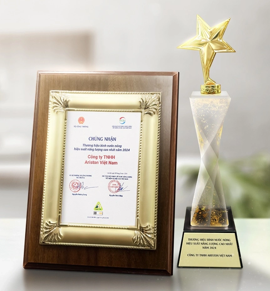 Bình nóng lạnh gián tiếp Ariston Slim3 có khả năng tiết kiệm điện năng lên đến 25%