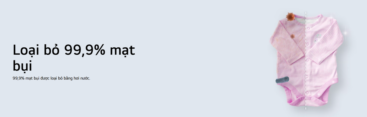 Công nghệ giặt tiên tiến, giặt sạch nhanh, bảo vệ quần áo