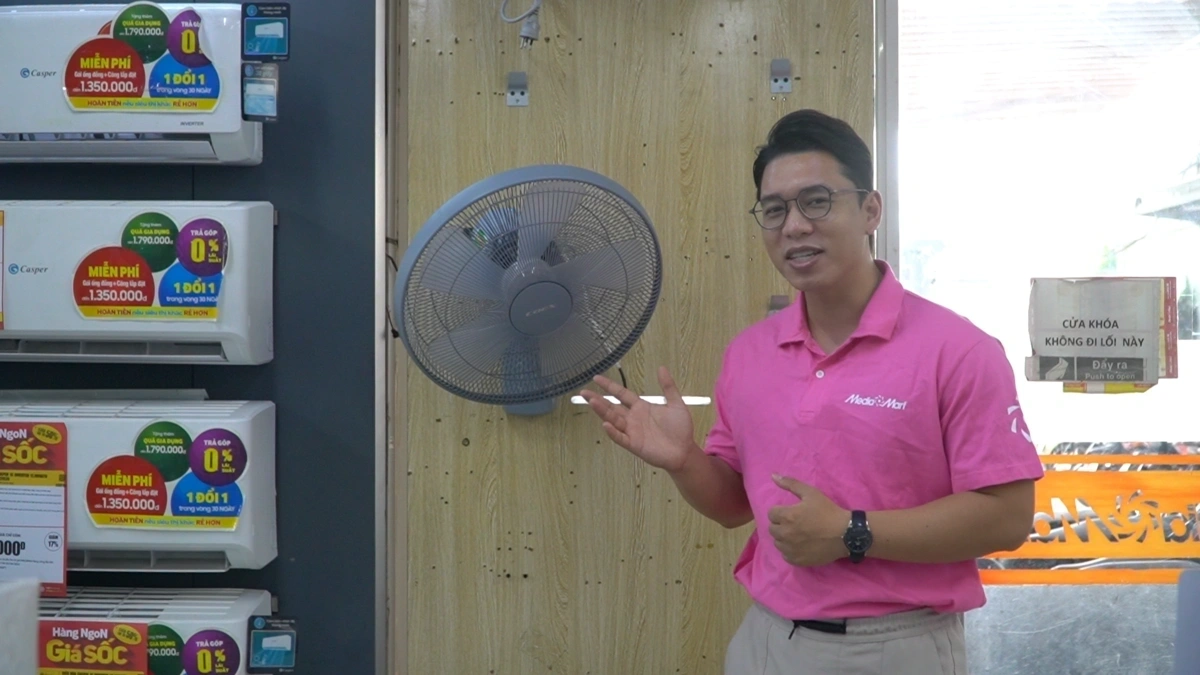 Công suất 55W – Làm mát nhanh, tản gió đều khắp không gian